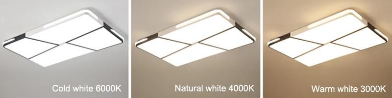 Hot Sale Wholesale Modern 220V Acrylic Square Bedroom LED Ceiling Lamp