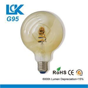 7W 690lm G95 New Spiral Filament Retro LED Light Bulb