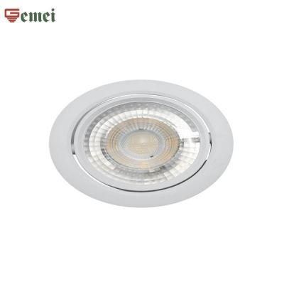 Ce RoHS Approved LED Round White Modern Ceiling Spotlight Recessed Downlight Adjustable Light Base 8W LED Bulb Lamp