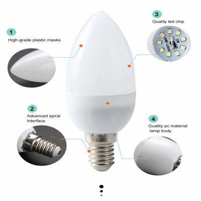 Hot Sale Easy Installation LED Candle Bulbs - 4.5W, High Light Transmittance