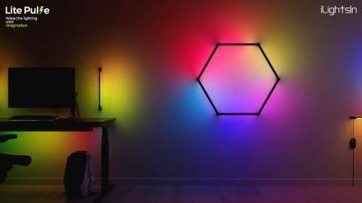 Ilightsin 15W DIY RGBW Dimming Timing Night Flame Room Television Lighting LED Wall Light