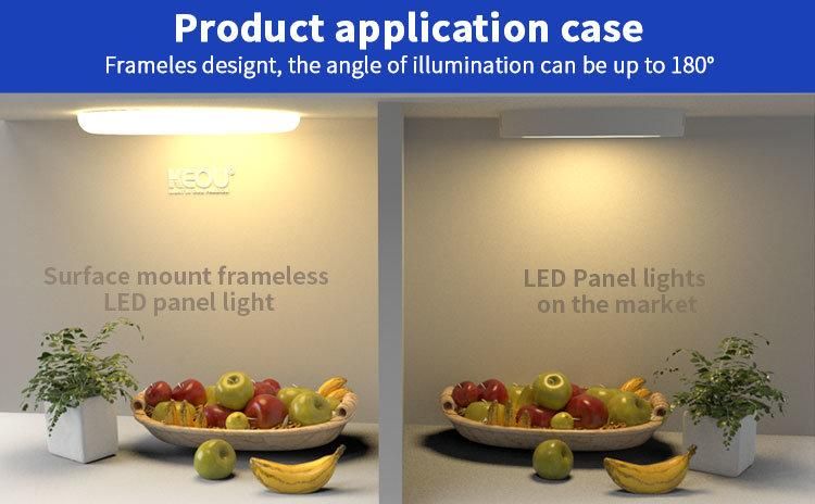 Keou LED Light Panel Housing Price 36W Frameless Panel LED Round Surface