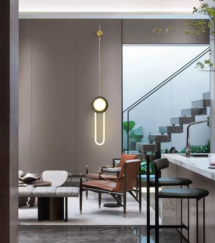 Modern Gold Marble LED Chandelier Pendant Lighting for Hotel Restaurant