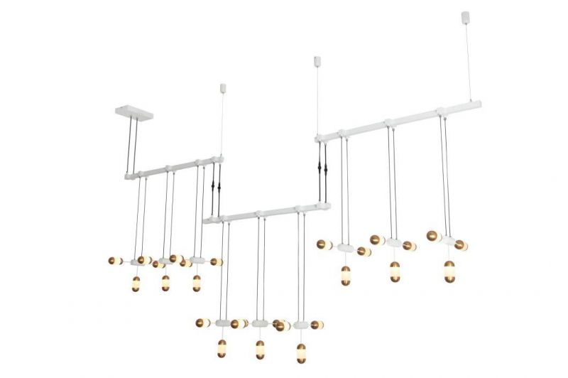 Masivel LED Metal Lights Restaurant Kitchen Modern Chandelier