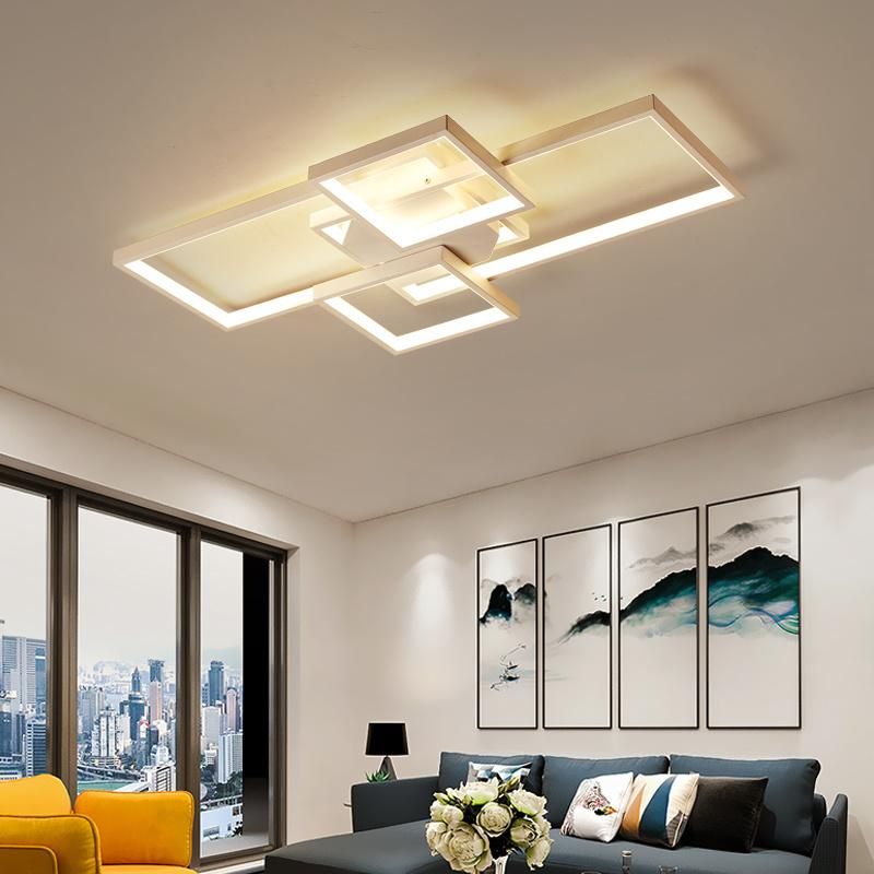 Villa Aluminum Acrylic Modern Lights for Living Room Black Nordic 2021 Lighting Fixtures