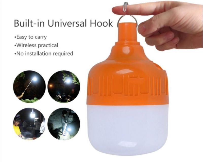 Camping Hiking Fishing LED Rechargeable Solar Light Bulb