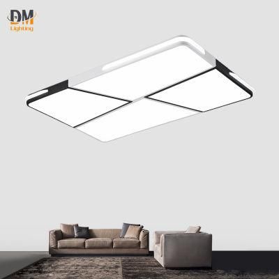 Modern Home Decoration Living Room Bedroom Square Thin Big Living Room Acrylic LED Ceiling Light