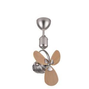 16 Inch Small Fan Multi Angle Rotatable Fan Plywood Blades Remote Control Mini Ceiling Fan with Light New Design