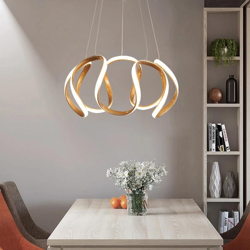 Hot Selling LED Acrylic Flower Shape Design Simple Style Pendant Light Bedroom Acrylic Ceiling Light 2.4G Dimming
