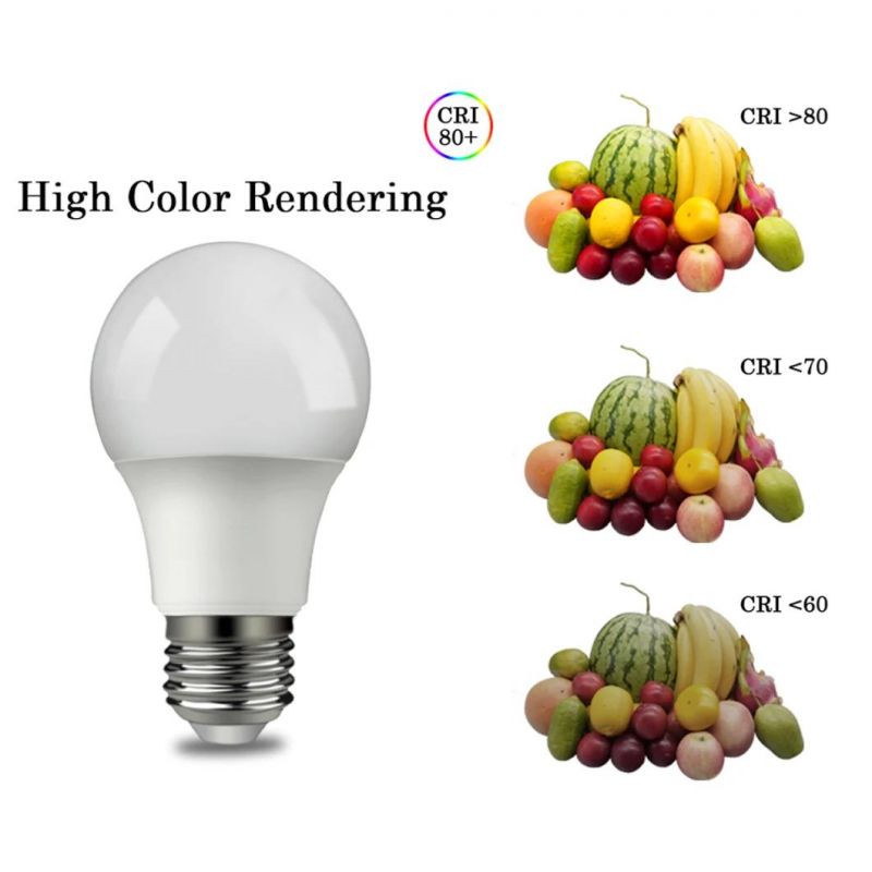 High Quality A55 A60 5W LED Bulb Light E27 Base Enegy Saving LED Lamp with CE RoHS ERP Approval for Indoor Lighting