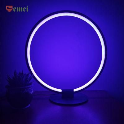 Circle LED Desk Lamp Hotel Bedroom Bedside Modern LED Table Lamp