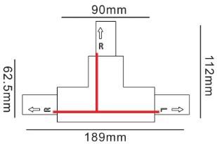 Dimmable LED Track Lighting 4 Wire Track T Connector