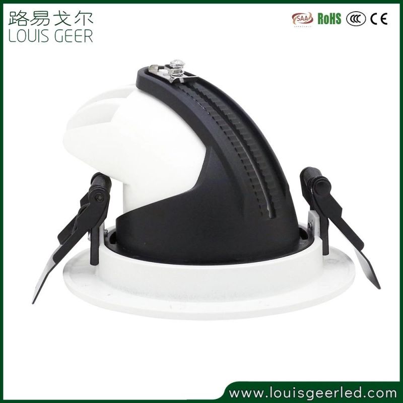 Hair Mobile Shop LED Light Dimmable LED Ceiling Spot Light 1000lm 10W Square Recessed Gimbal Down Lights