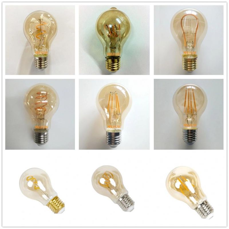 A60 Amber Clear 4W 6W Hot Selling E27 LED Bulb