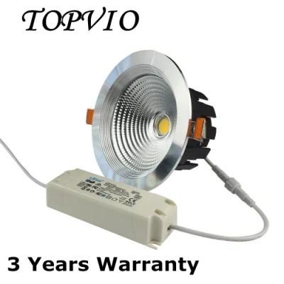 Ce Approved Aluminum Round COB 30W/20W/15W/20W/7W/5W LED Downlight