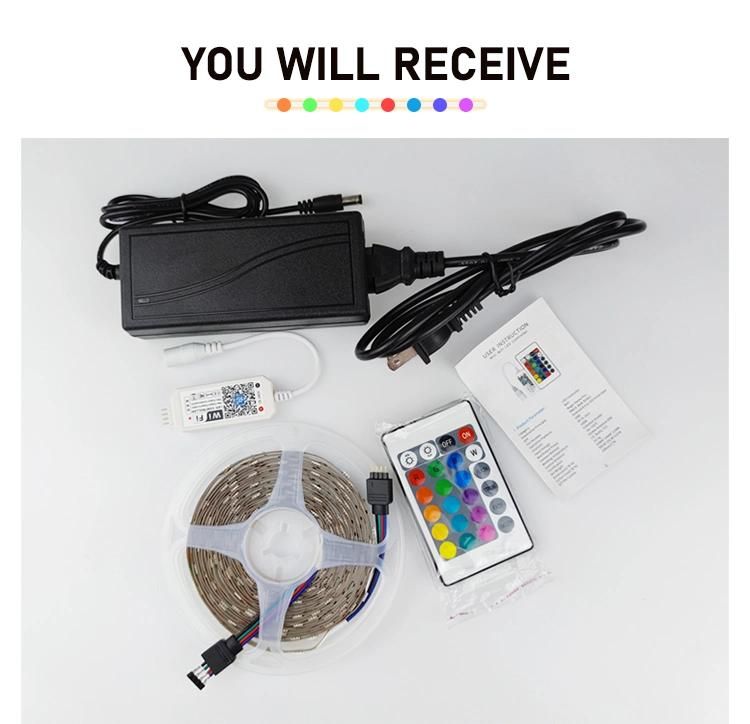 RoHS RGB LED Strip with Long Life Time for Living Room