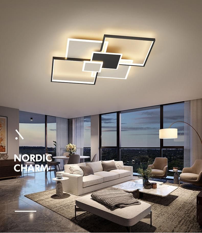 2022 New Geometric Home Lighting Aluminum Hall Ceiling LED Lamp Modern Lights for Living Room