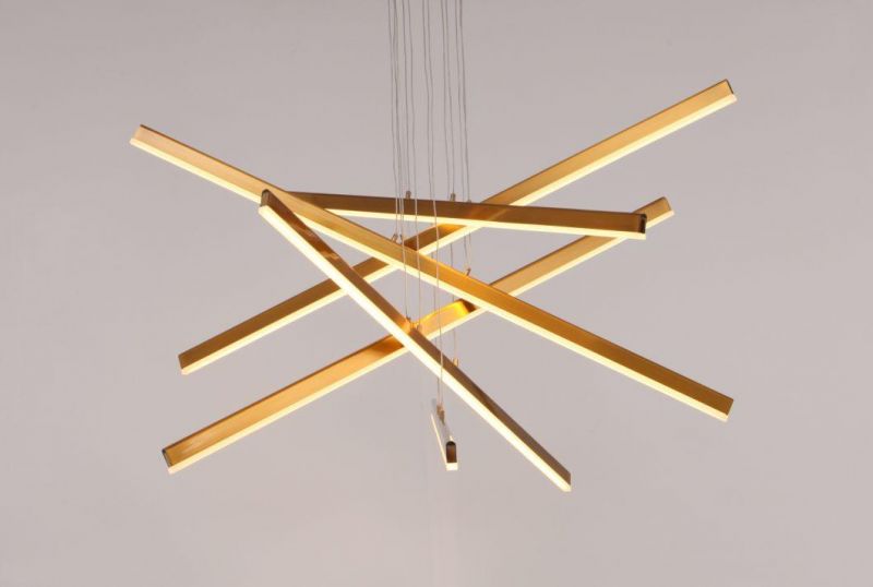 Masivel Lighting Modern Linear Aluminum LED Pendant Light LED Chandelier Light