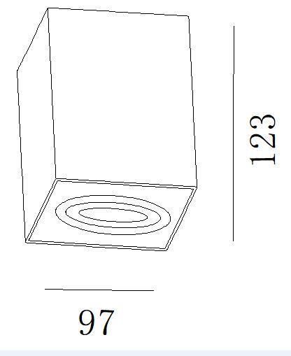 High Quality Square LED Downlight Commercial Surface Mounting Spot Light