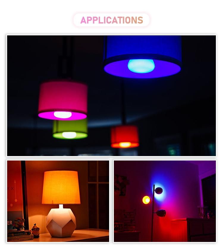7W Round PC+Aluminum Smart Bulb Work with Homekit