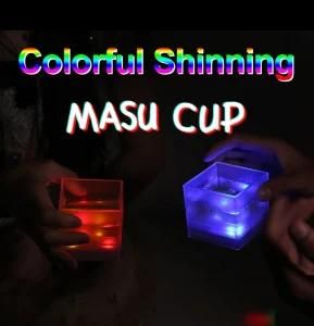 Custom Popular Bar Plastic Flashing LED light Cup Masu Cup for Party Event