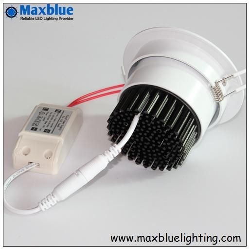 6W-35W Movable Silver/White COB LED Ceiling Downlight