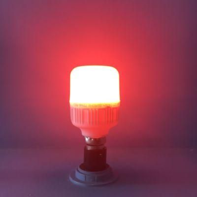 Factory Directly Selling Blue Red Green Pink AC85-265V E27 B22 5W T Shape LED Column Bulb for Warehouse