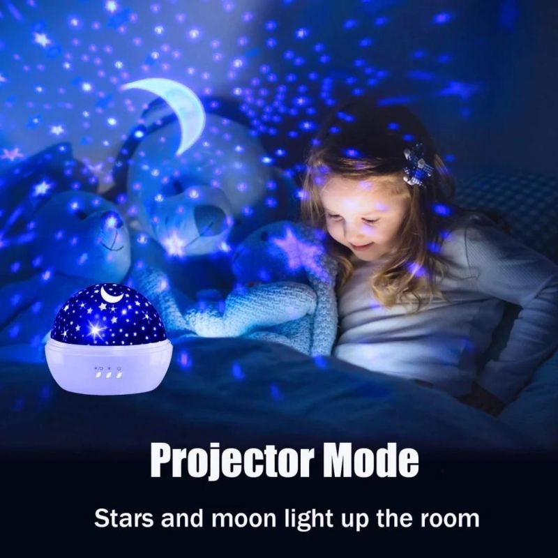 LED Projector Night Light for Kids Children to Decoration Bedroom
