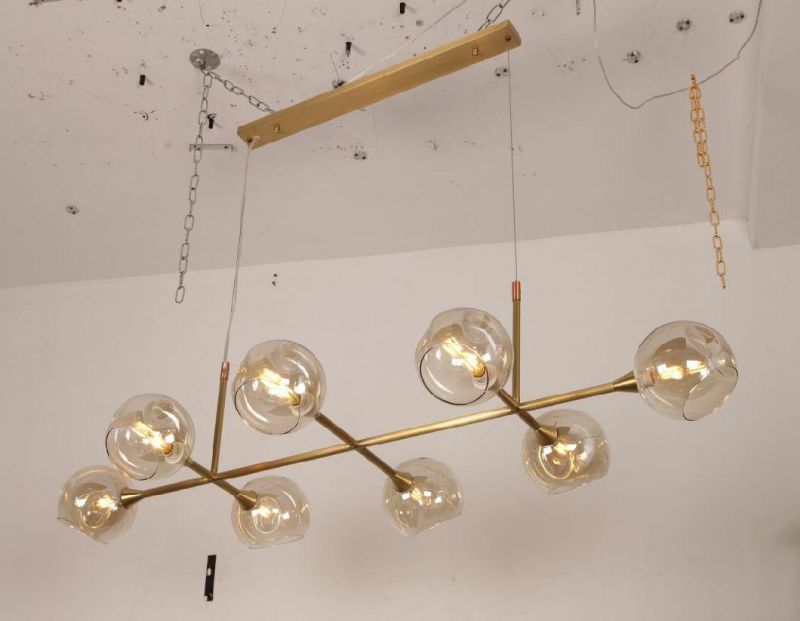 Masivel Lighting Indoor Decorative Modern Pendant Light with Glass E14 Bulb Chandelier Light