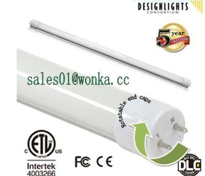 Dimmable Two Ends Rotatable LED T8 Tube Dlc High Lumin for Project