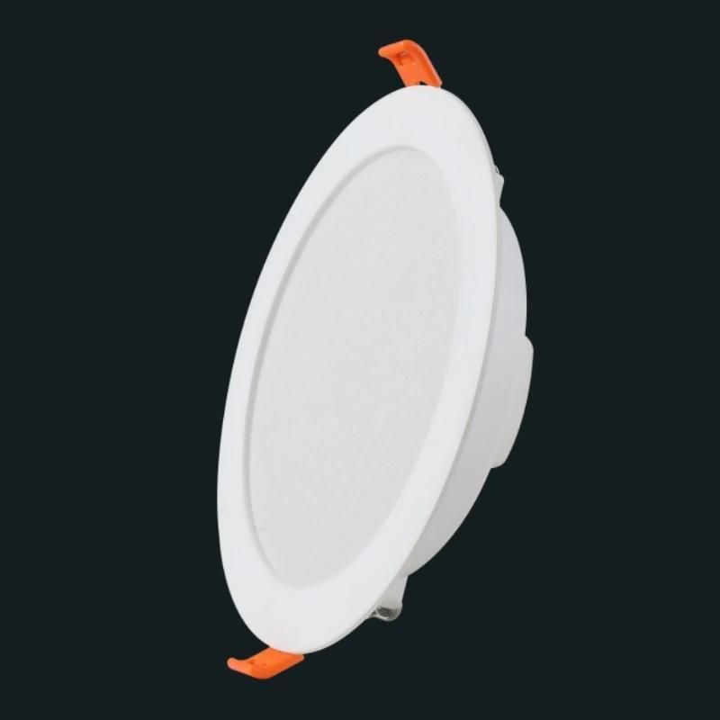 High Quality Slim Round Ceiling Downlight White Modern Plastic LED Lamp