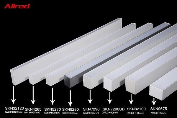 30W Adjustable Recessed Replacement LED Tube Fixture Office Emergency LED Linear Light Batten Light