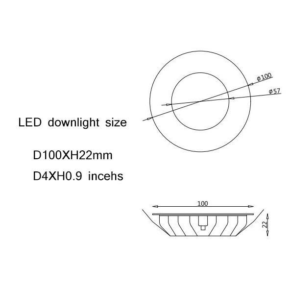 Boat RV Interior Cabinet Lighting 24V Aluminum Blue White Marine LED Ceiling Light