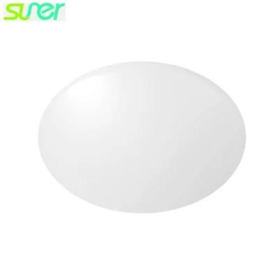 Surface Mounted Round LED Ceiling Light with Radar Sensor 15W 6000-6500K Cool White