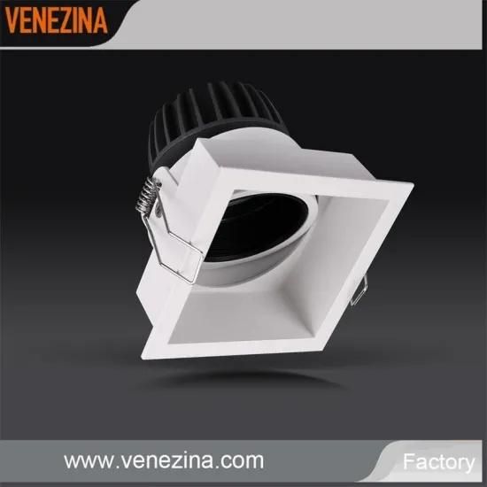 Venezina Lighting 6W/10W Square Shape Narrow Trim Spotlight Adjustable LED Light Ceiling Recessed LED Downlight