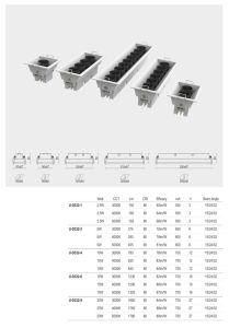 Commercial Antiglare Luminaire Fixture IP20 Down Light 5000K LED Linear Downlight