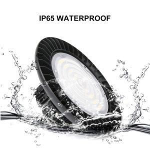 UFO LED High Bay Light 200W 27000lm 5000K LED Industrial Lighting AC120-277V IP65 Waterproof Safety Cable Included UL/Dlc Premium Approved