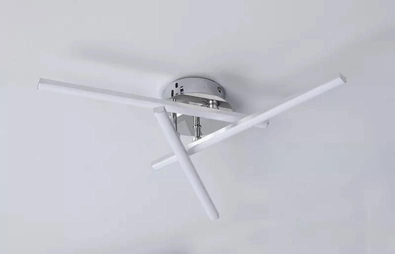 Modern Flush Mount LED Ceiling Light Wide Voltage Simple Wave Line Brightness Bedroom Ceiling Lamp