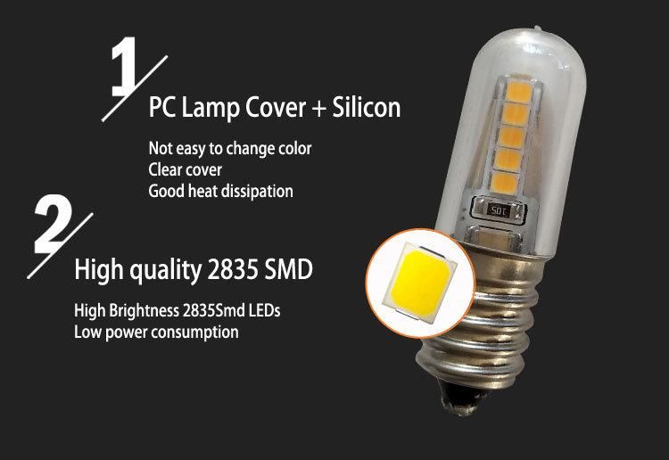 230V Edison Base High CRI 2W E14 LED Cool White Indicator Bulb