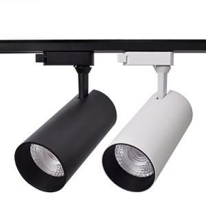 Tracking Slider Rail Store Exhibition Spotlight 2/3/4wires 100-50W COB LED Track Light