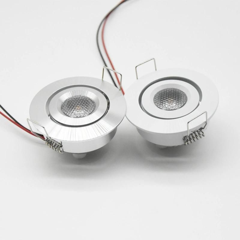 Adjustable Spot Light CREE 12V-24V 3W Mini COB LED Spotlight Dimmable