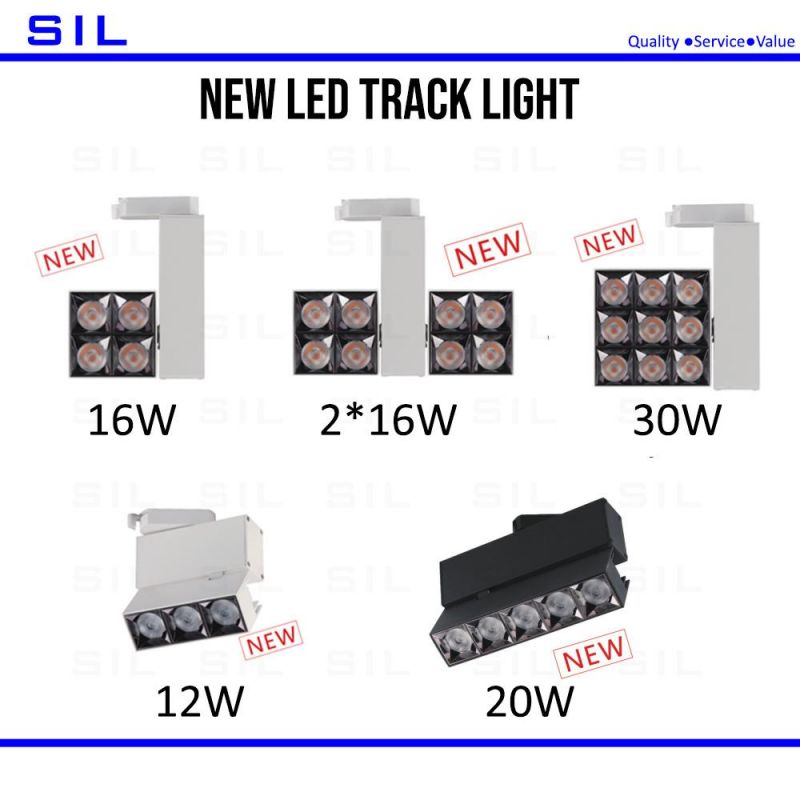 Modern COB LED Track Lights Spot Lighting Focus Lamp 16watt Tracking Spotlights Adjustable Beam Angle Shop Light LED Track Light