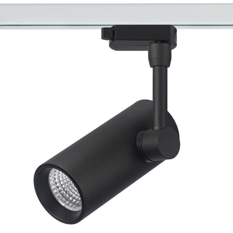 Commercial Adjustable 12W LED Lamp European Spotlight Ceiling Track Light Phase 2 COB Track Light