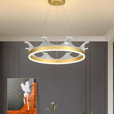 45W Crown Modern Kids LED Ceiling Lamp Mount Light Chandelier Lighting for Bedroom