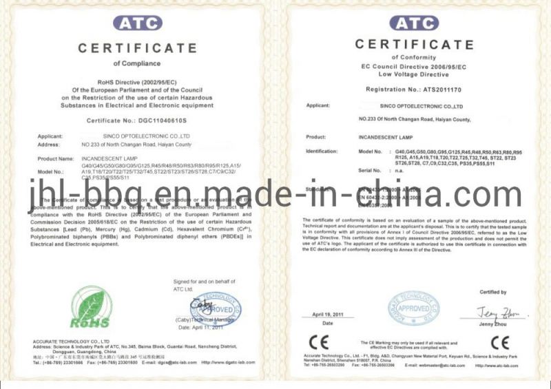 LED Bulb T22 E12 and E14 Special Designed for Application of Electronic Refrigerator with Ceramic Body and Milk Matte Glass Shell or Transparent Shell
