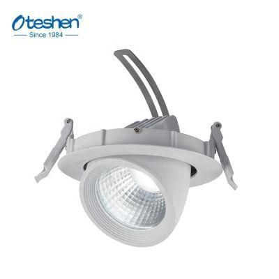 Flexible Round Spot Light High Lm Aluminum Body Adjustable Ring LED Recessed Down Light