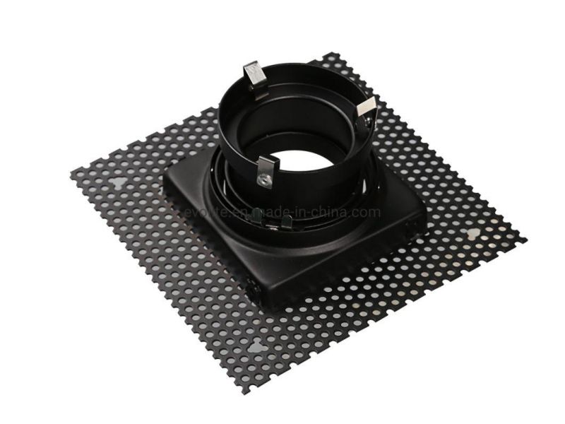 Aluminum Trimless Square MR16 Frame LED Downlight Adjustable GU10 Housing