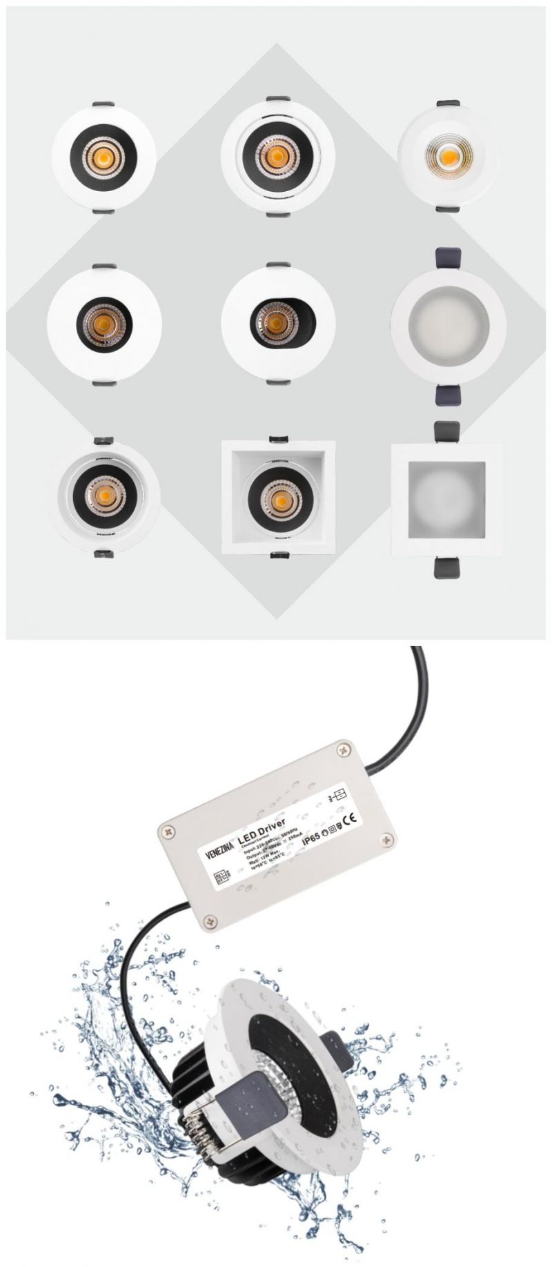 E6021 Pure White LED Ceiling Light Office Light