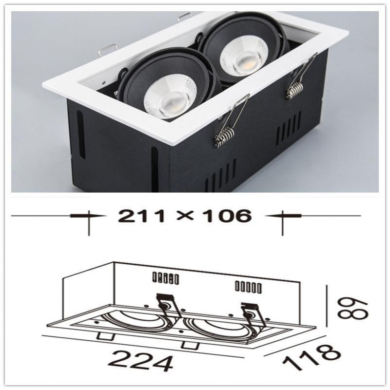 COB LED High Efficiency Recessed Spot Down Light-R6159