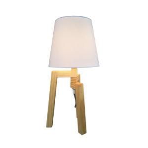 Wooden Desk Lamp Modern Bed Side Table Lamp for Hotel Bedroom